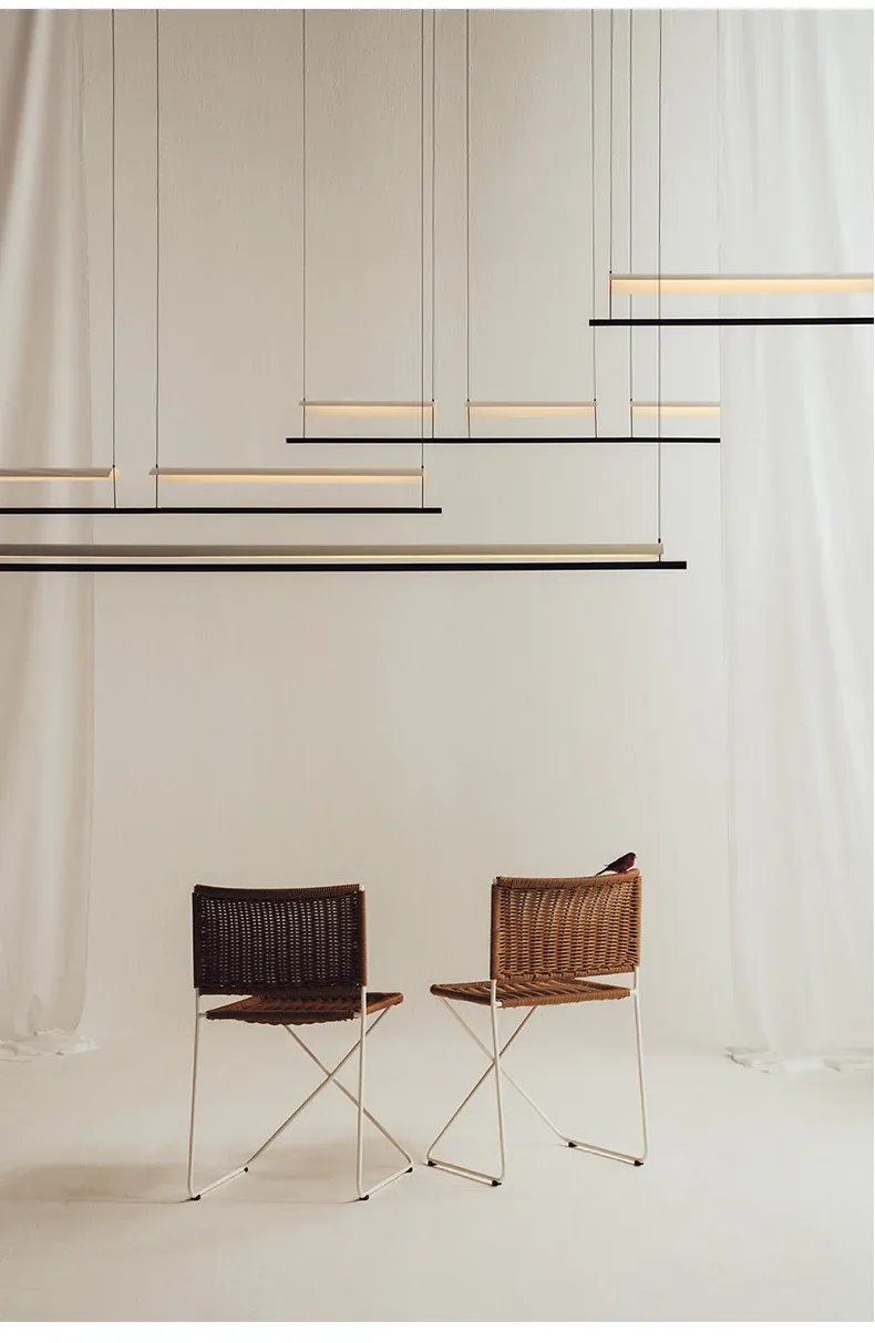 מנורת תלייה ליניארית בסגנון וואבי-סאבי