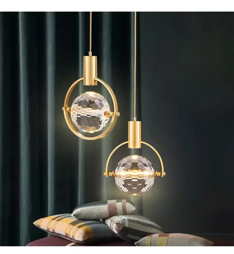 מנורת תלייה קריסטל נורדית לד