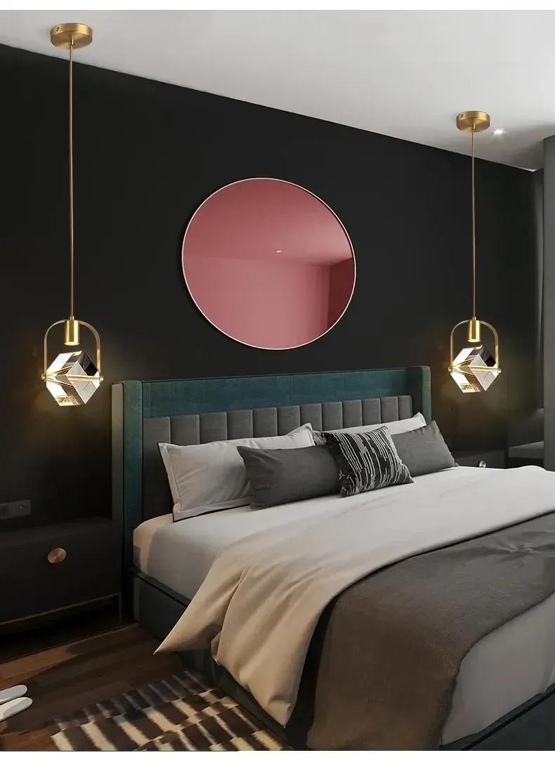 מנורת תלייה קריסטל נורדית לד