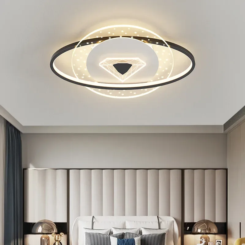 מנורת תקרה פלנטה יהלום כחולה דימרית לחדר ילדים