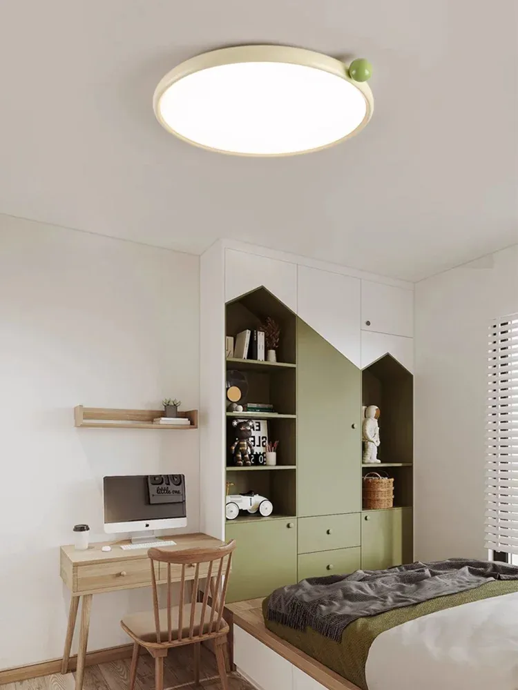 מנורת תקרה עגולה דקה לד לחדר ילדים ולפינת לימוד