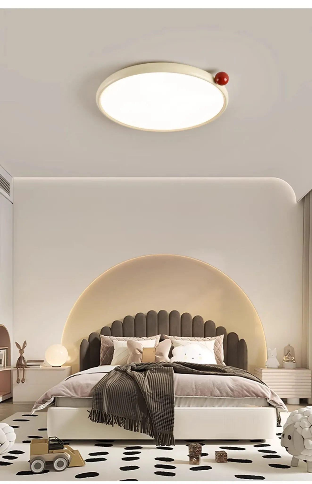 מנורת תקרה עגולה דקה לד לחדר ילדים ולפינת לימוד