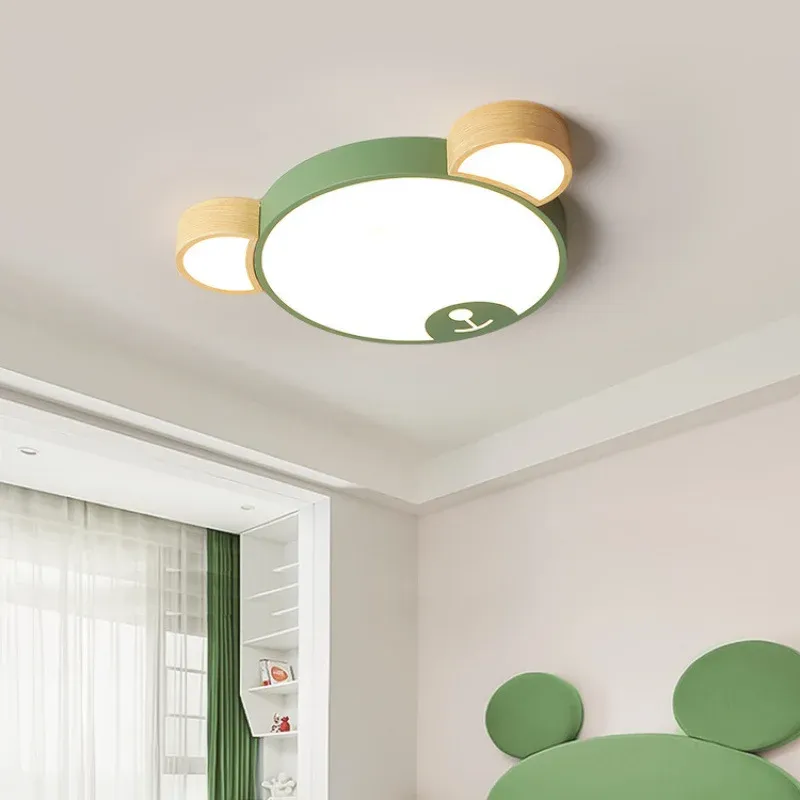 מנורת תקרה פרפר וענן ירוקה לחדר ילדים