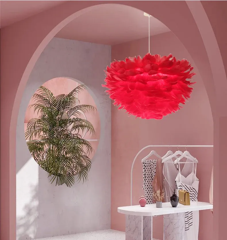 תליית נוצות רכה בסגנון נורדי לחדרי שינה