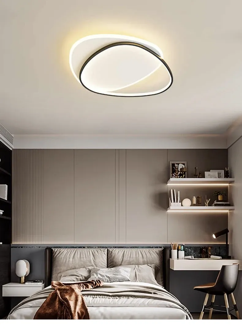 נברשת לד מודרנית שחור, לבן או זהב