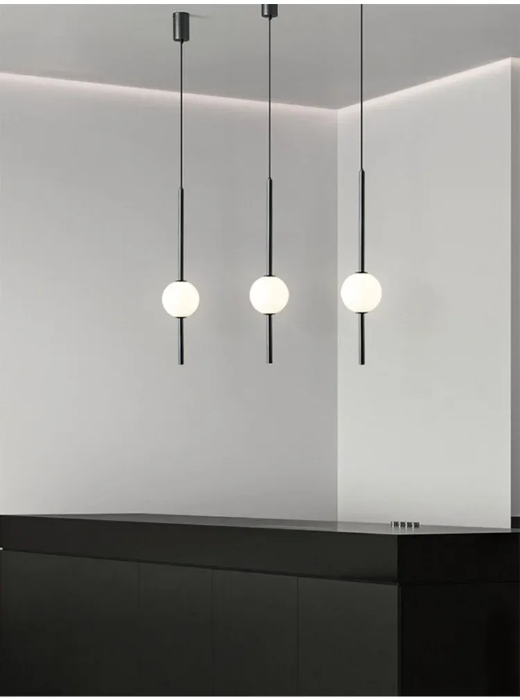 תליית זכוכית נורדית כדורית כפולה