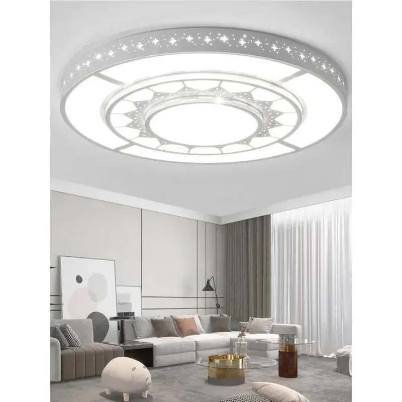 תליית עיגול מודרנית לסלון בגימור נקי