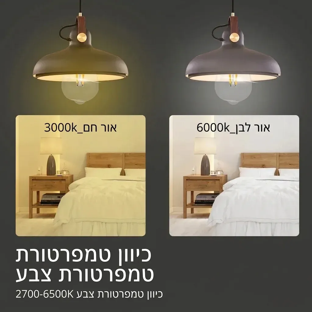 נורת לד חכמה וינטג׳ Matter עם עמעום