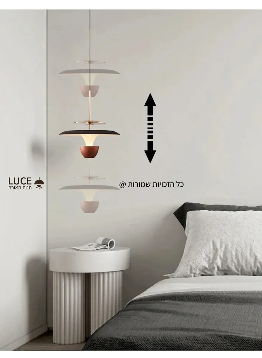 תליית לד מודרנית צבעונית מנויקס