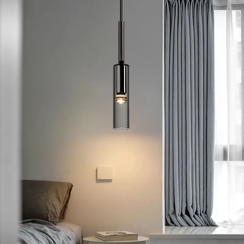 תליית לד נורדית צרה בגוון אפור