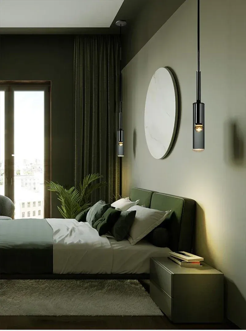 תליית לד נורדית צרה בגוון אפור