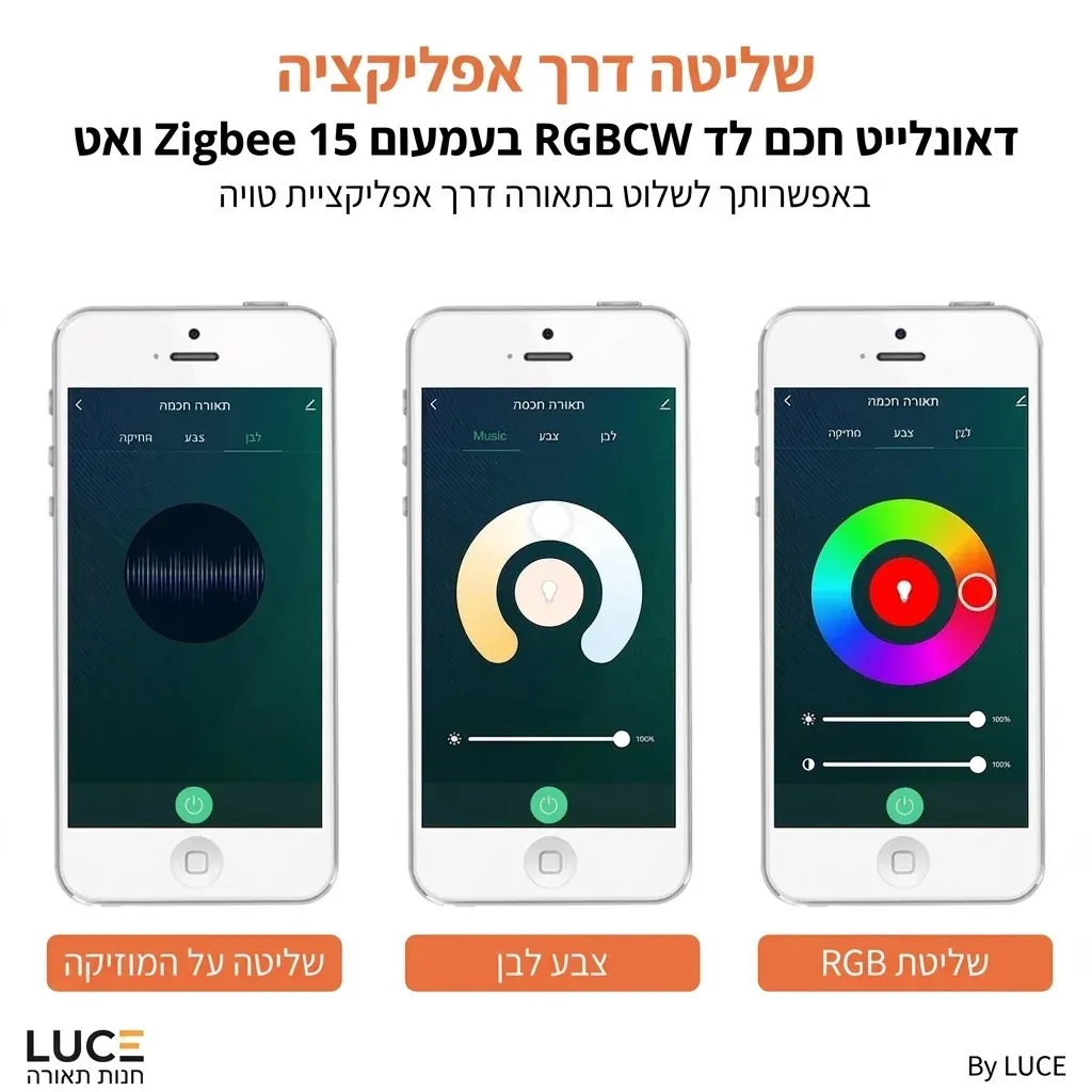 דאונלייט חכם לד Zigbee 15 ואט