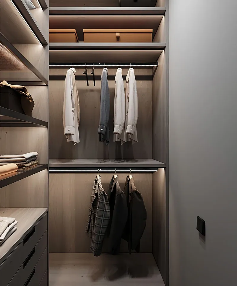 פס תאורת ארון חכם עם חיישן אינפרא אדום