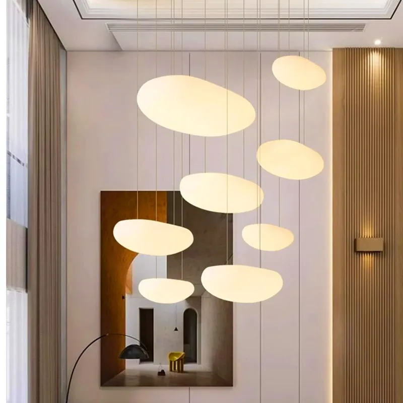 תליית לד מודרנית מעוגלת עם עמעום ושלט