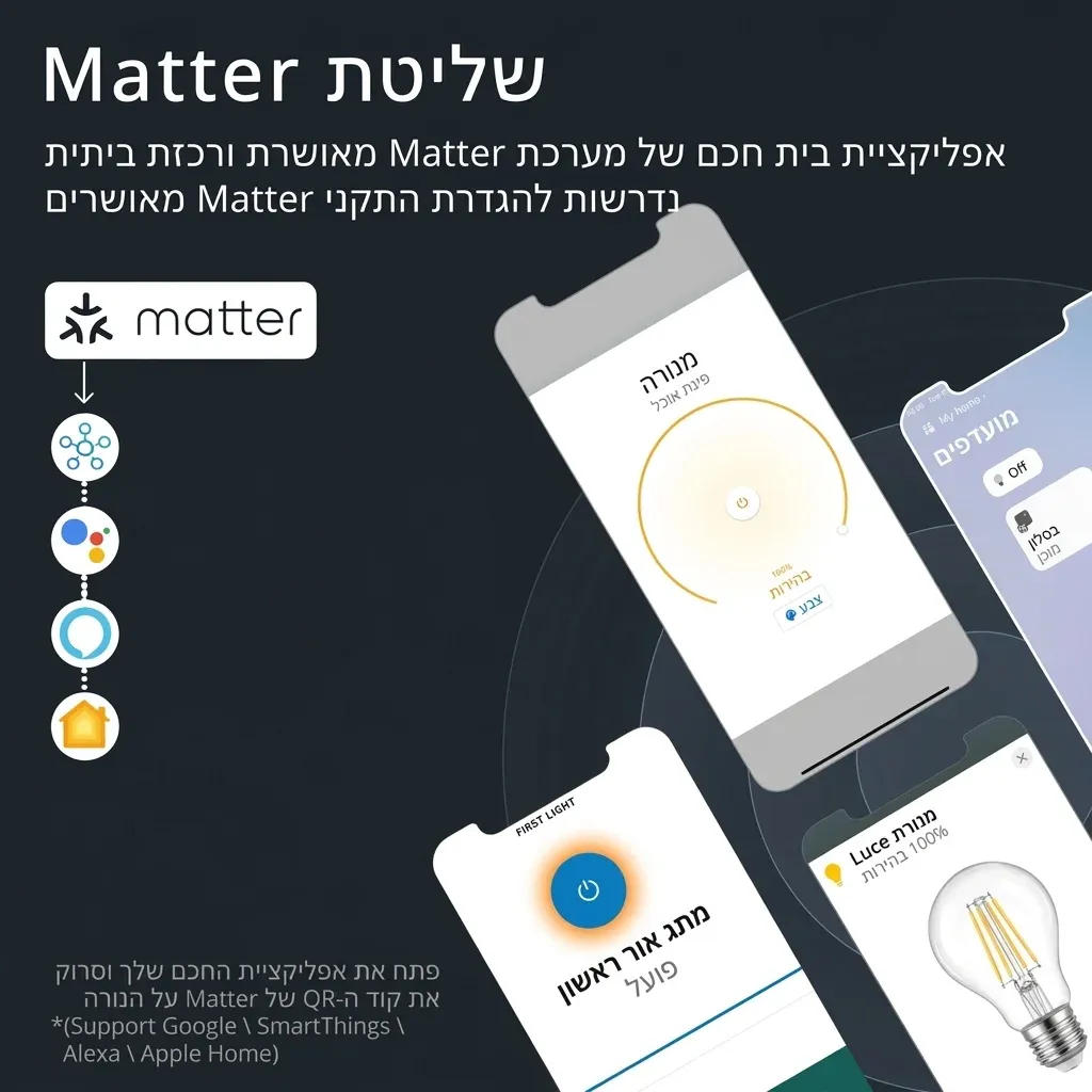 נורת לד חכמה פילמנט עם עמעום