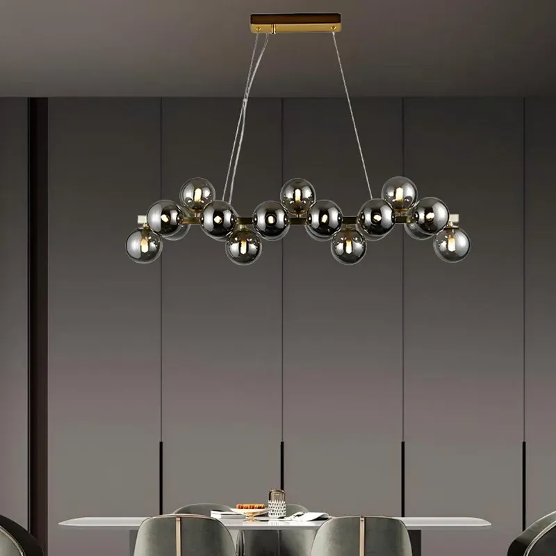 נברשת זכוכית מודרנית 19 ראשים