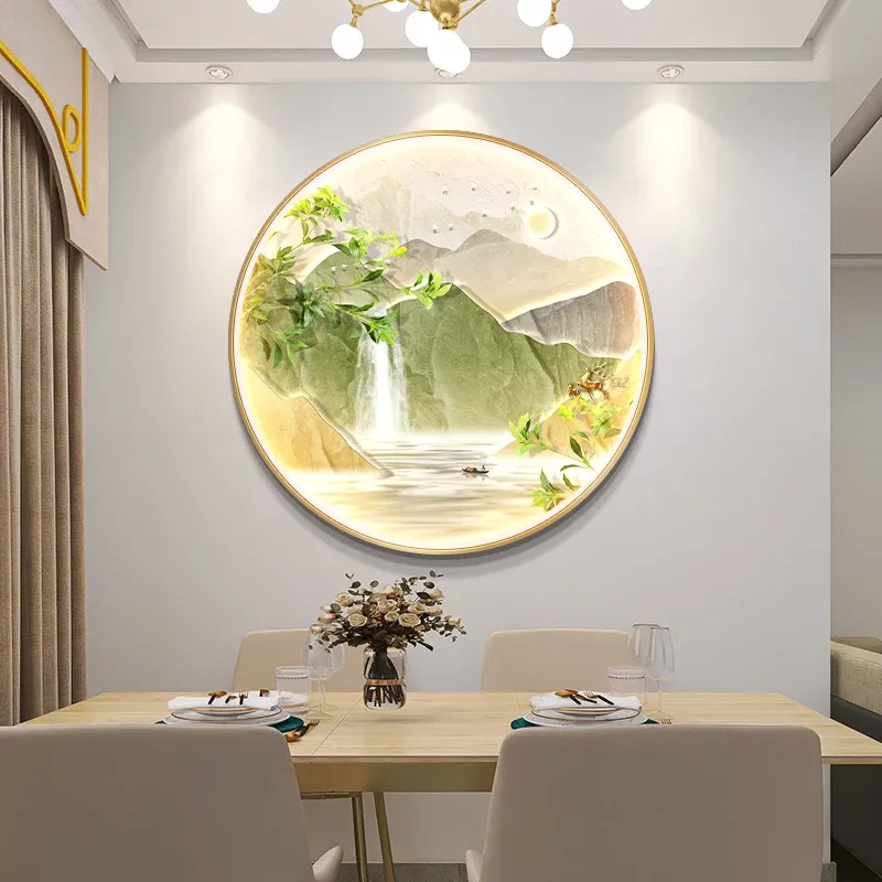 מנורת קיר עגולה דימרית לאווירה מסחרית