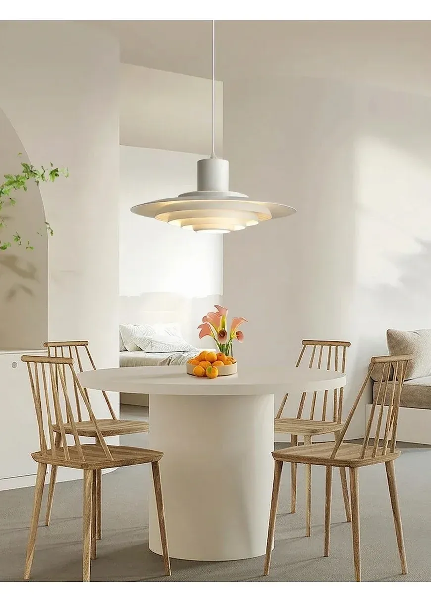 מנורת תלייה לד נורדית לבנה