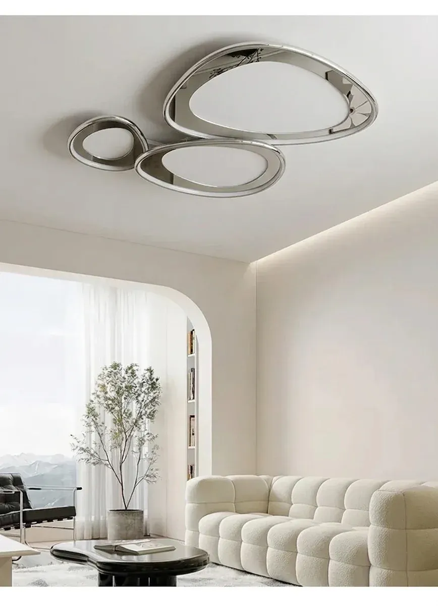 נברשת לד תקרתית מודרנית כסופה לבנה