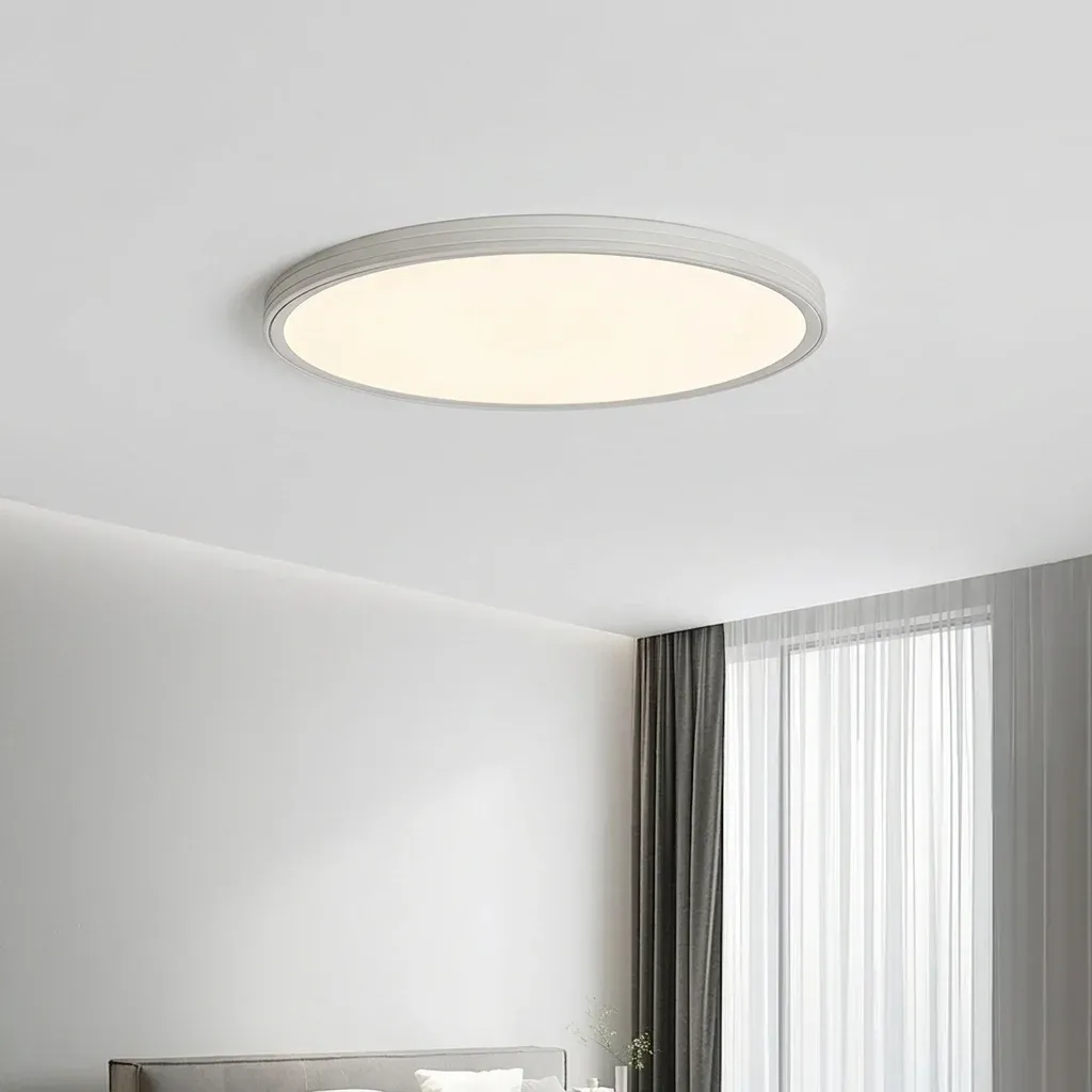 מנורת תקרה לד חכמה דקיקה לבנה