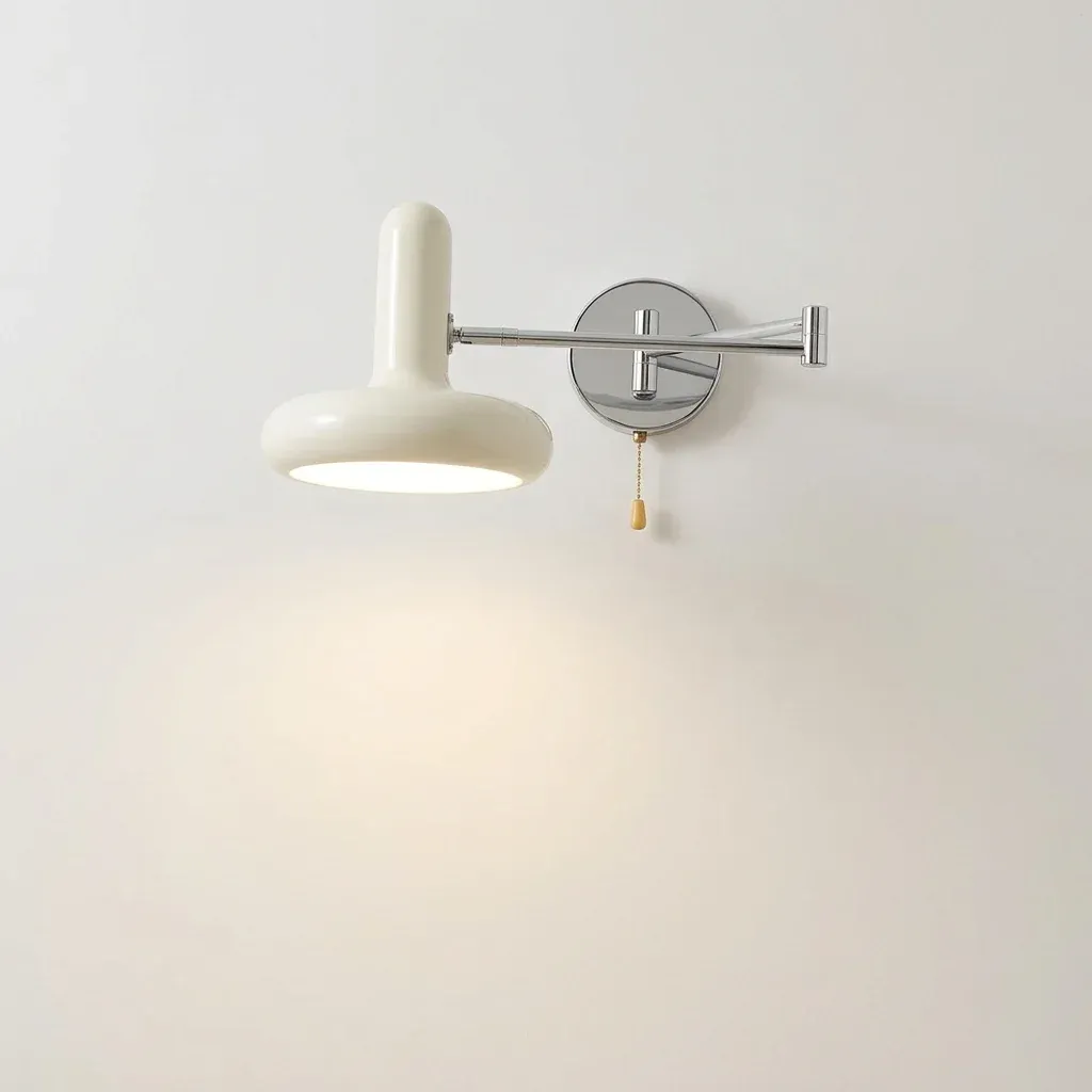 מנורת קיר לד אר דקו לבנה