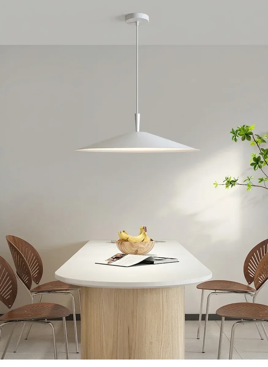 מנורה תלויה לד נורדית לבנה מט