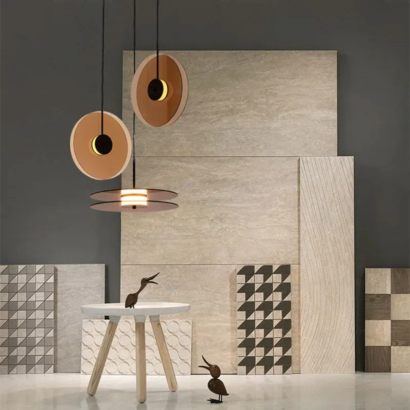 מנורה תלויה אקליפס מזכוכית מעושנת