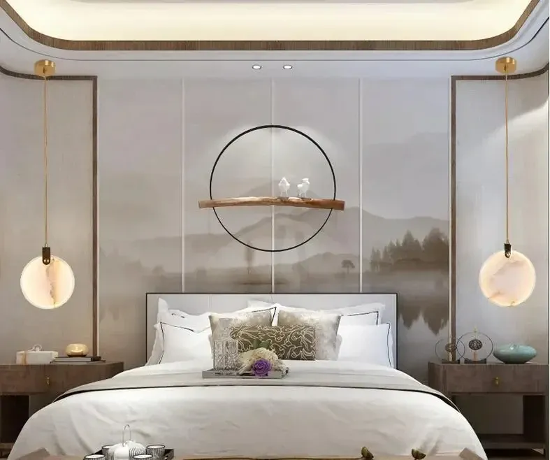 נברשת שיש יוקרתית לחלל כפול ומדרגות