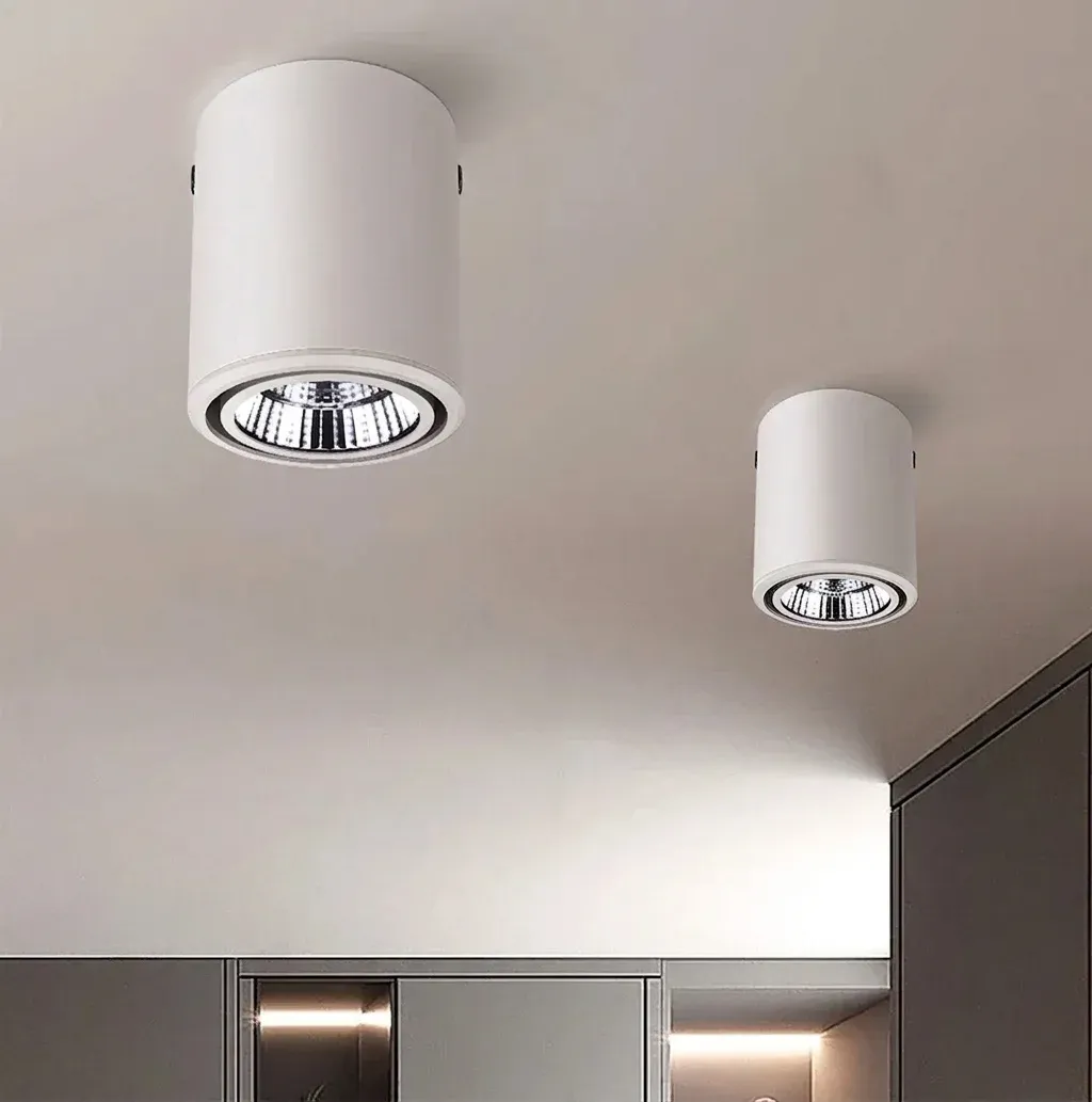 ספוט תקרה צמוד לבן מאלומיניום