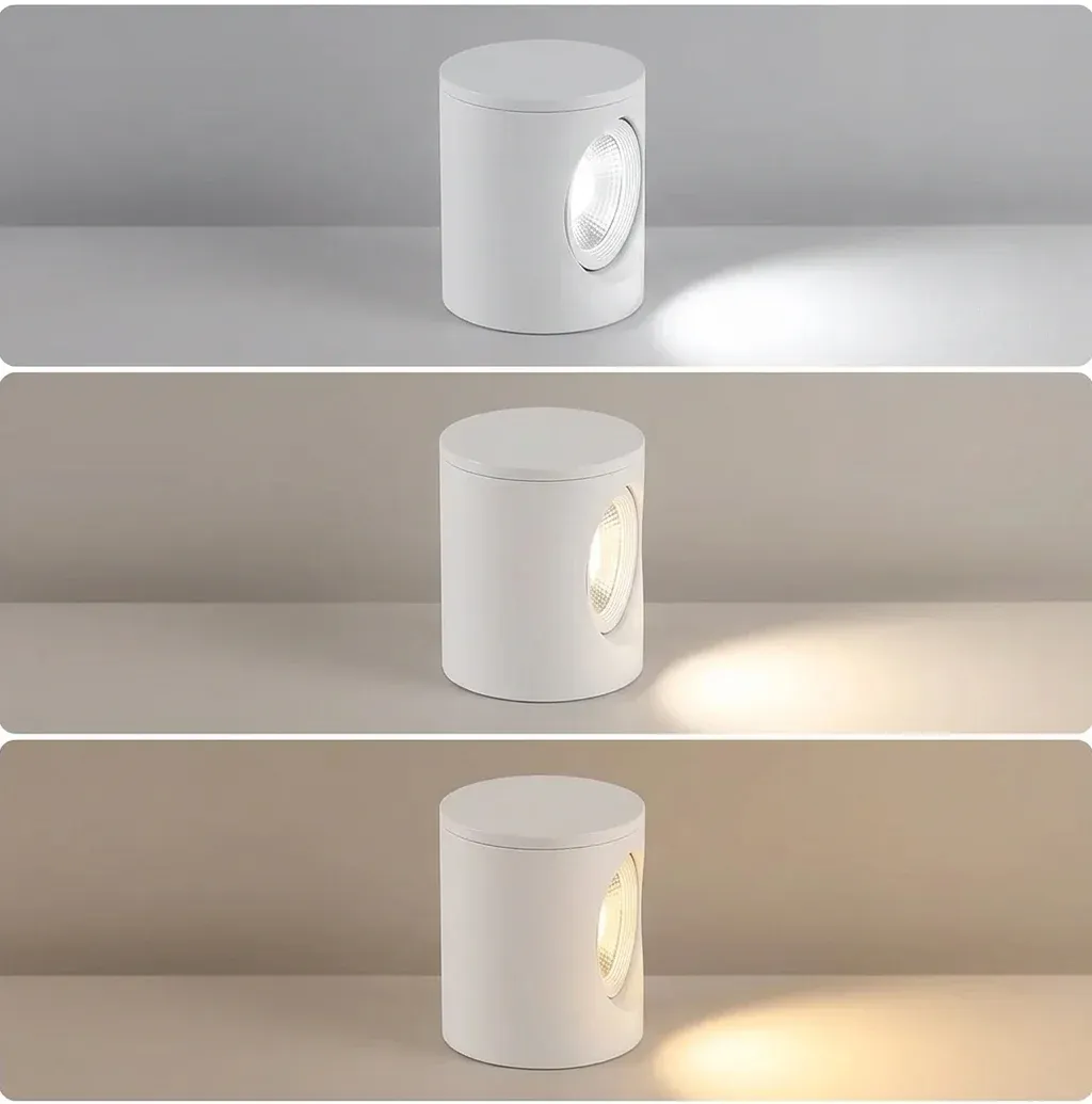 ספוט תקרה צמוד לבן מאלומיניום