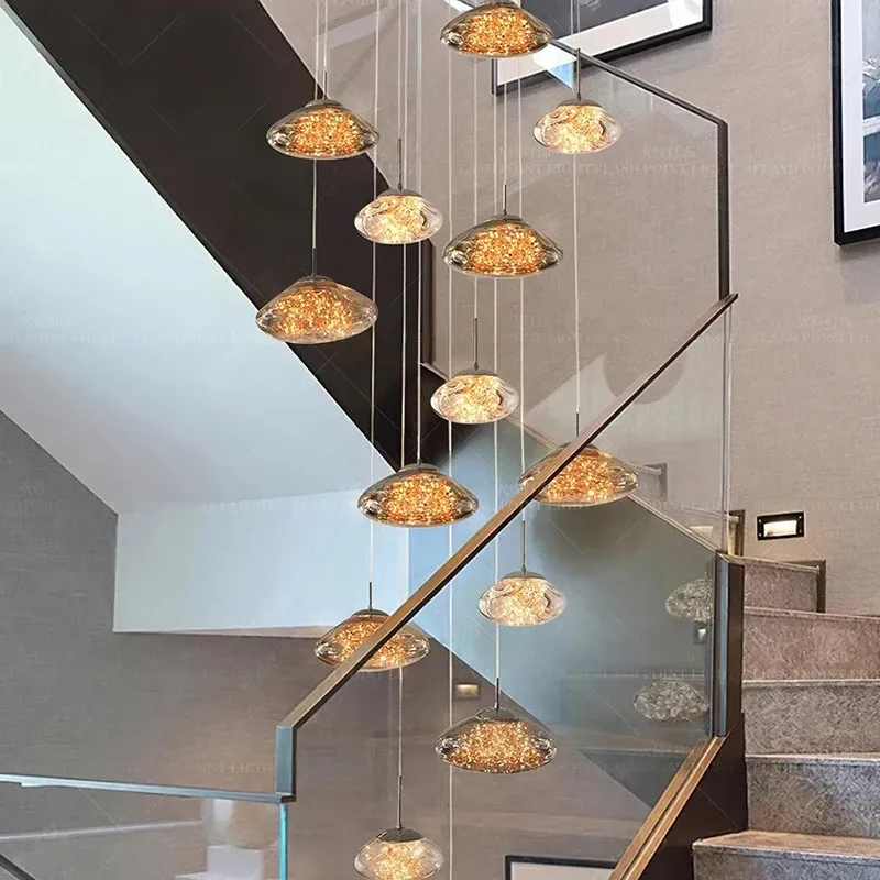 נברשת לד מדורגת לחלל כפול ומדרגות