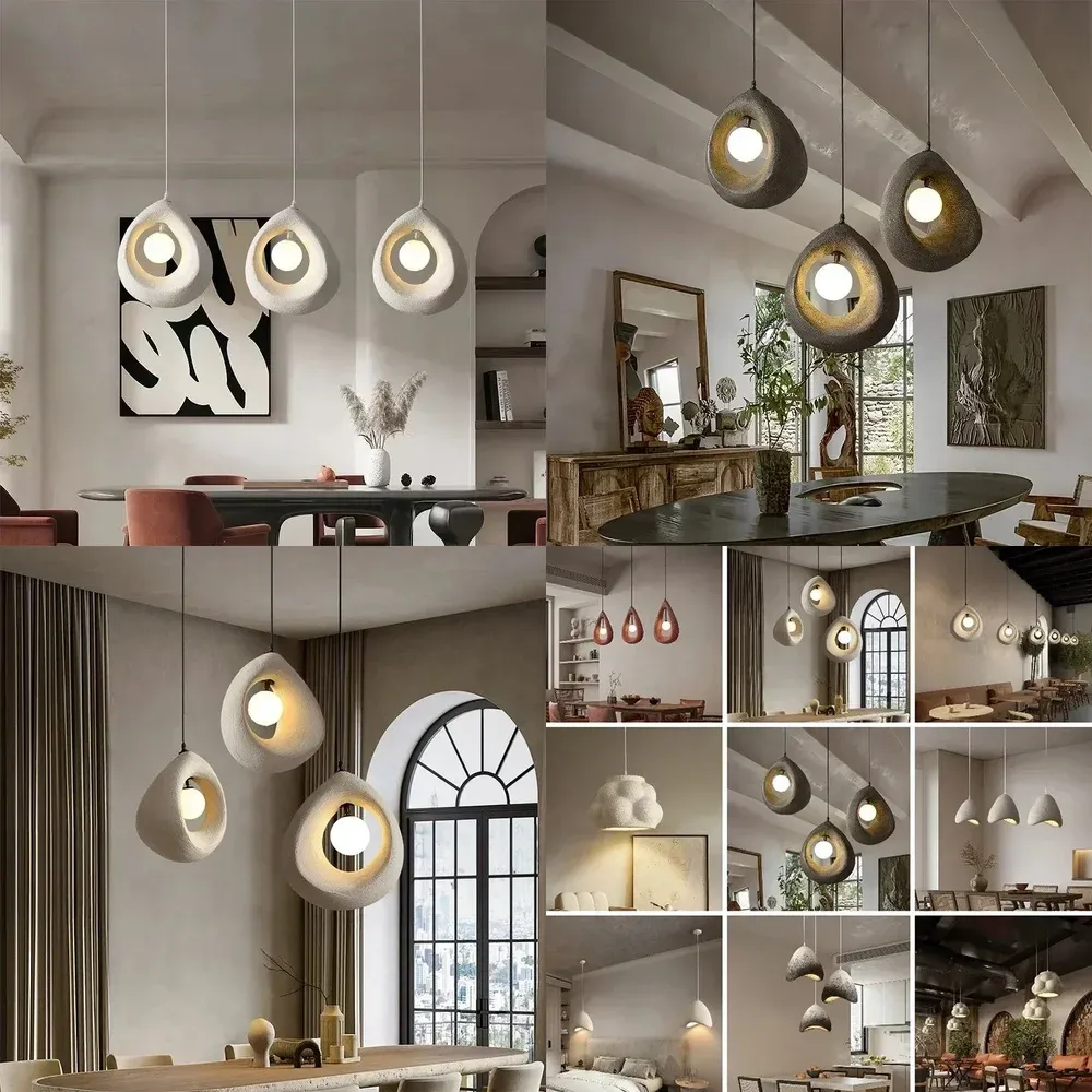 נברשת נורדית מינימליסטית שחורה לחדרי מגורים