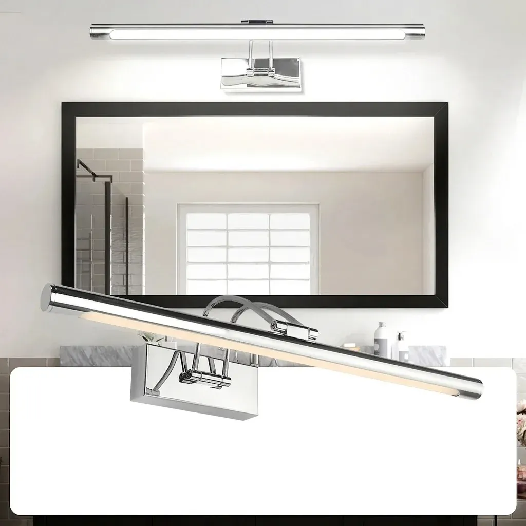 מנורת מראה לד כרום תלת גונית