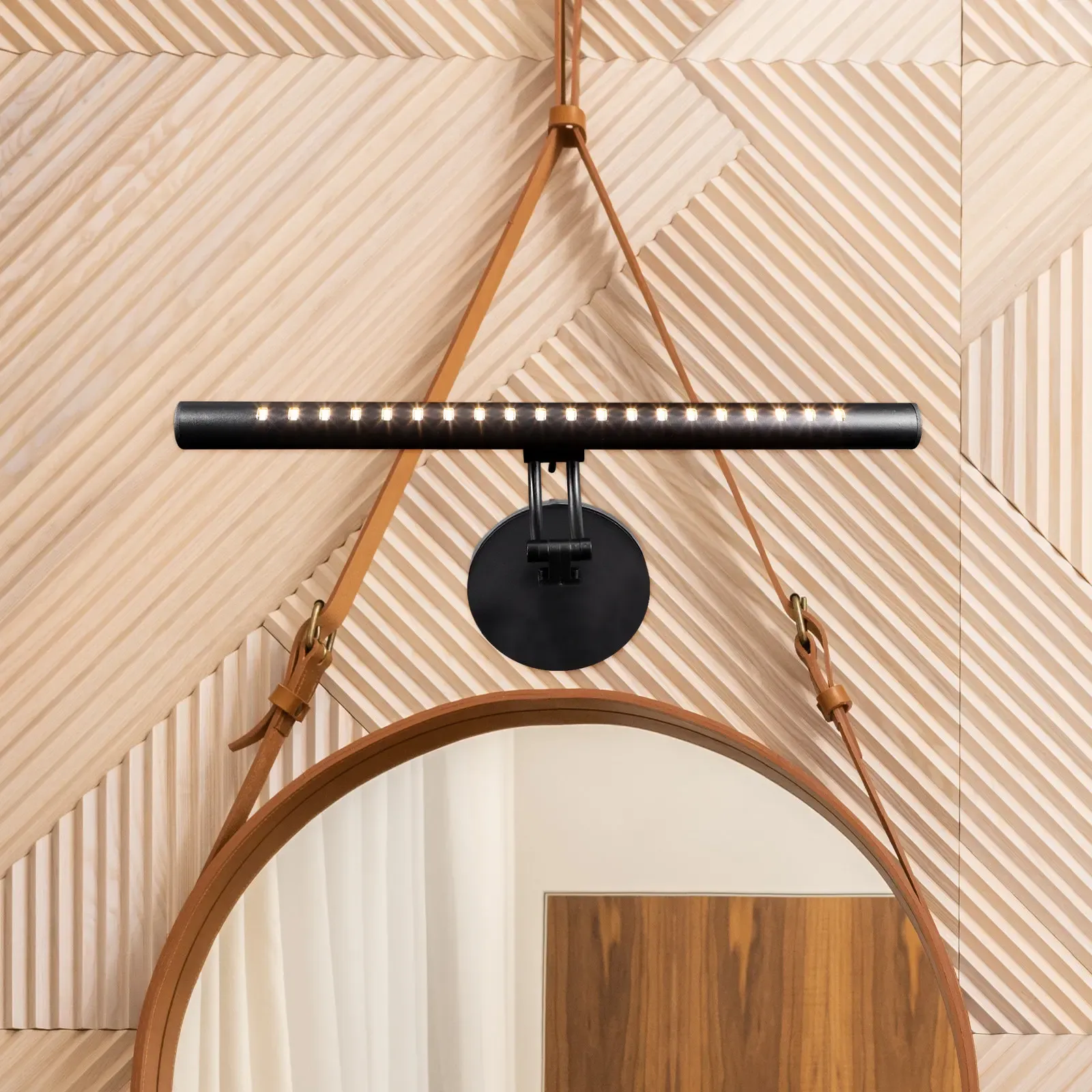 מראת איפור לד תלת מצבי לקיר