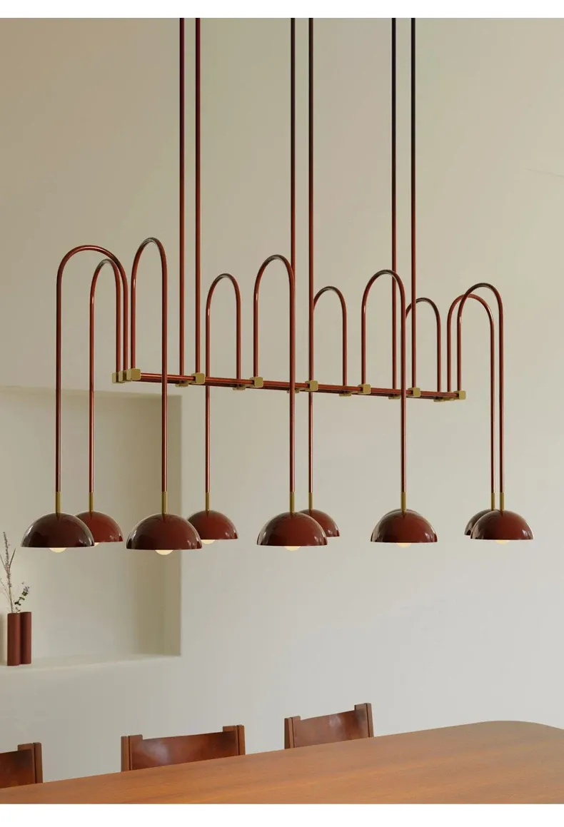 נברשת קו מודרנית עם עשר נקודות אור