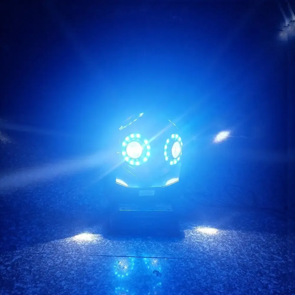 ראש תאורת במה מסתובב עם טבעת לד