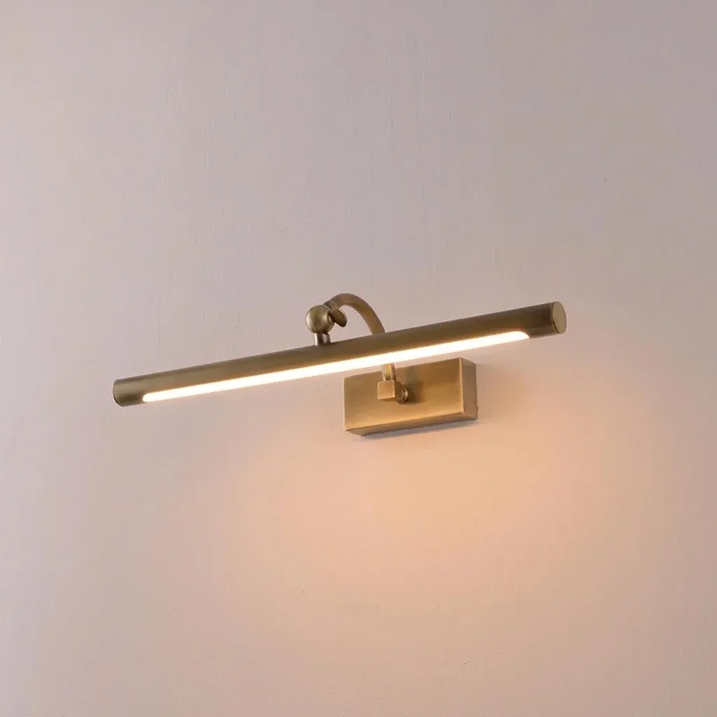 מנורת קיר פליז לאמבטיה בסגנון אמריקאי