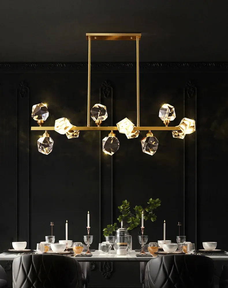 נברשת קריסטל מודרנית רב ראשית לחדר אוכל