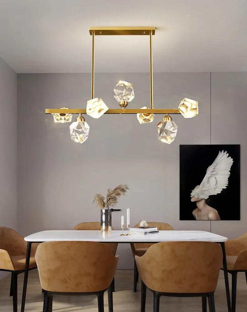 נברשת קריסטל מודרנית רב ראשית לחדר אוכל