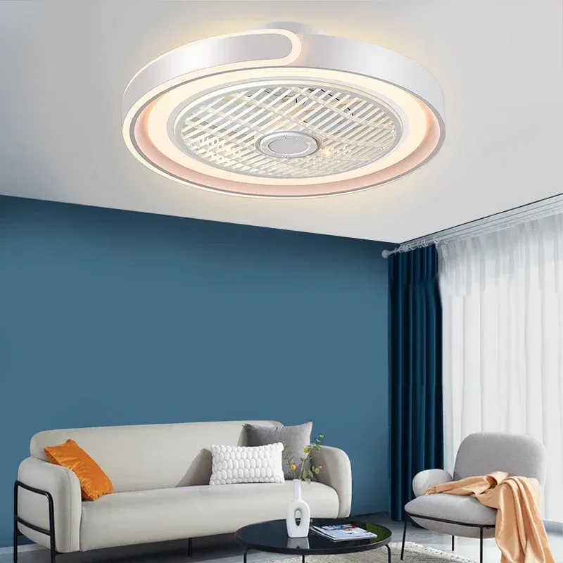 מאוורר תקרה לד שקט עם להבים נסתרים