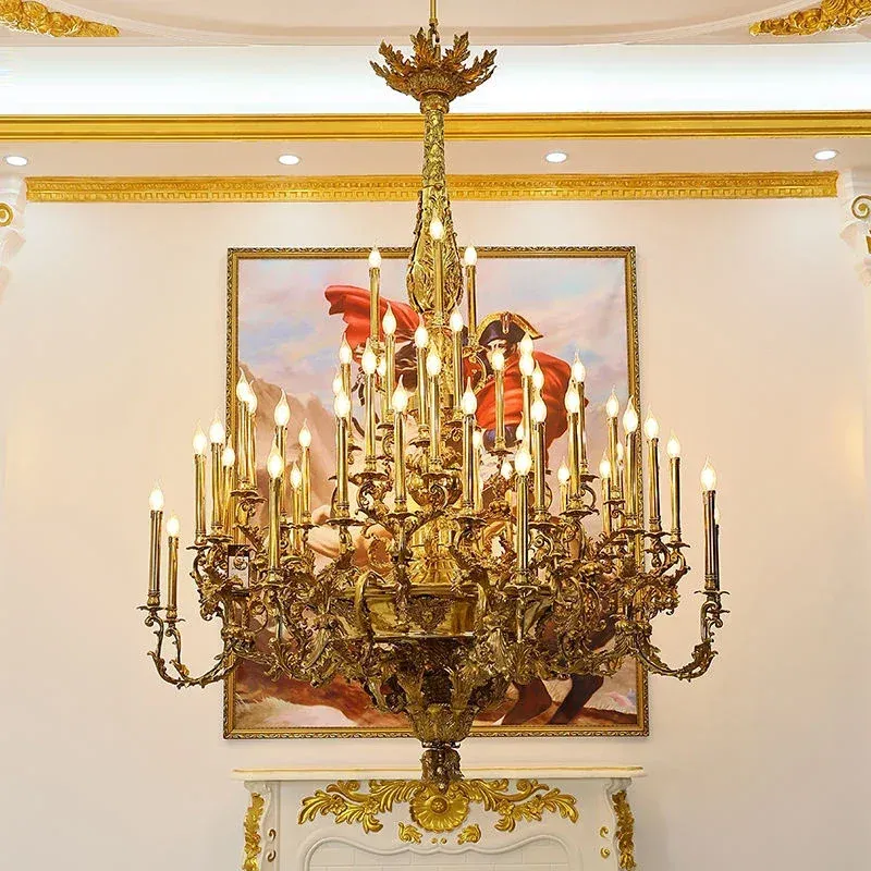 נברשת ברונזה מלכותית מנחושת