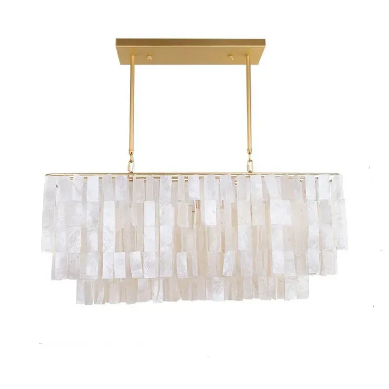 מנורה תלויה צדף יוקרתית עם גוף תאורה E27