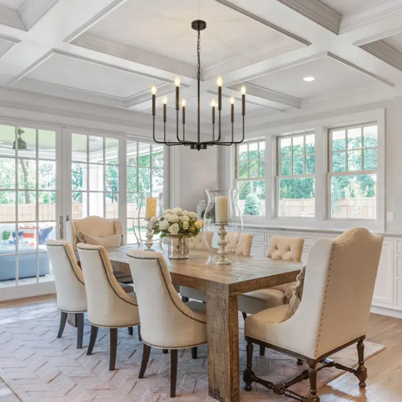 נברשת ענפים מתכתית בסגנון אמריקאי קלאסי