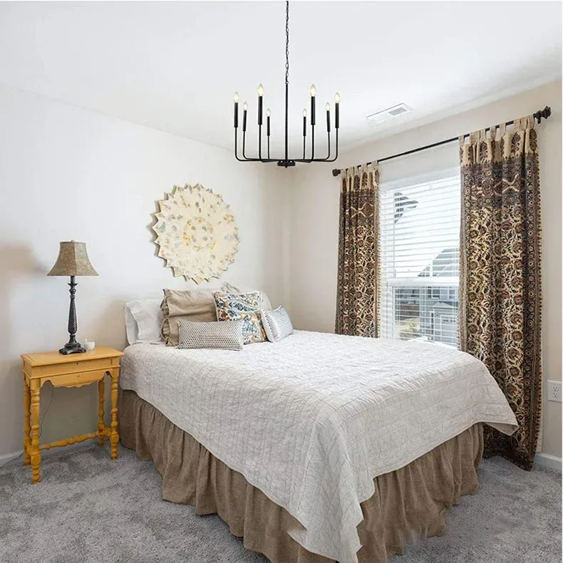 נברשת ענפים מתכתית בסגנון אמריקאי קלאסי