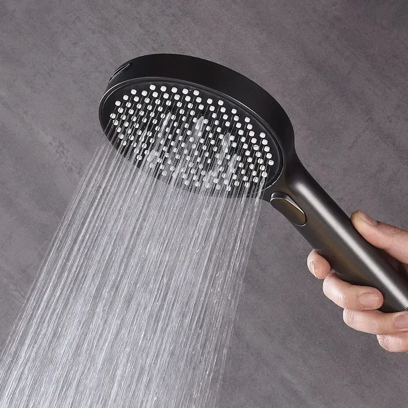 מערכת מקלחת תרמוסטטית מרובעת בגימור פליז