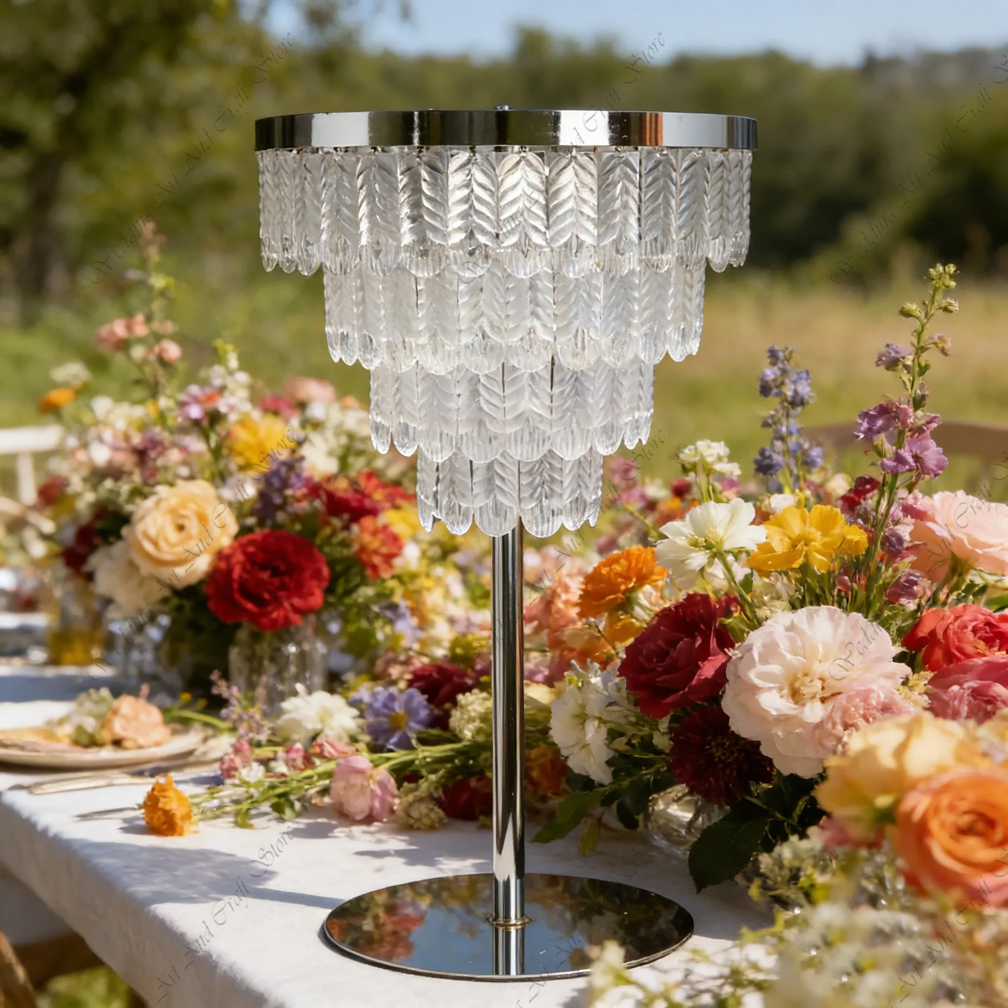 סט קשתות אקריליות מוארות למסלול אירועים