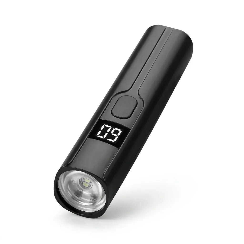 מנורת ריפוי לד ללק ג׳ל קומפקטית שחורה