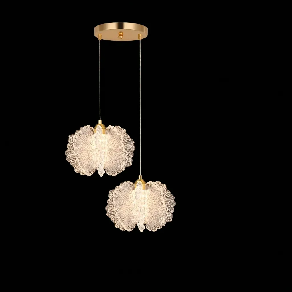 נברשת פרחונית נורדית בקו ארוך