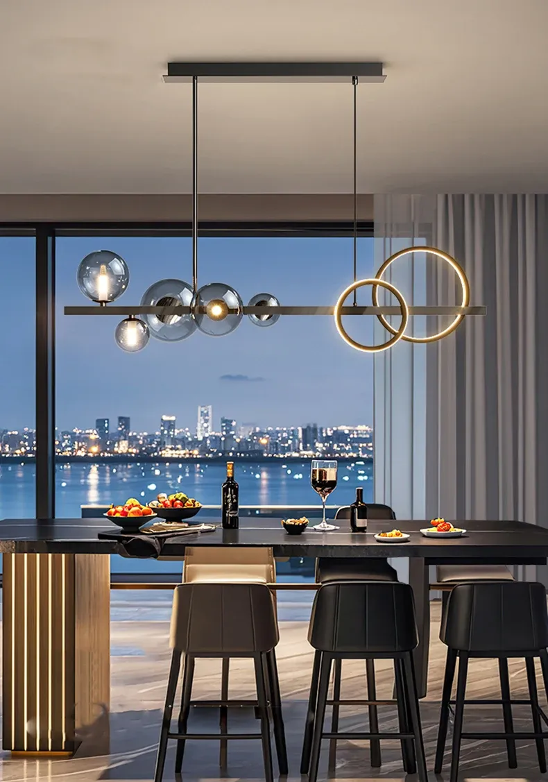 מנורה תלויה לד דקורטיבית לחדר שינה ולסלון