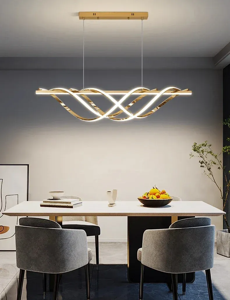 נברשת לד ליניארית מתכווננת לסלון ולפינת אוכל